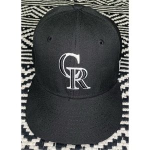 Black New Era Colorado Rockies Hat